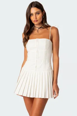 Mini vestido corset plisado perri de Edikted en Vestidos para argentina