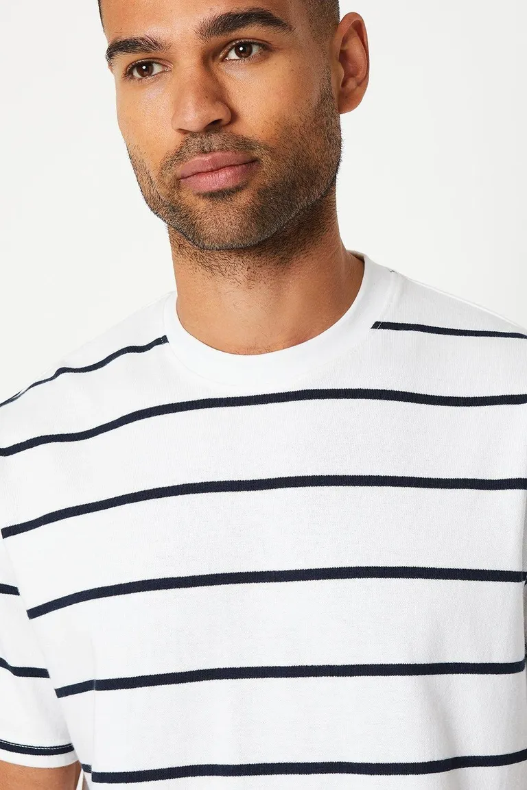 Remera blanca rayas simple de Burton en Remeras y Polos para argentina