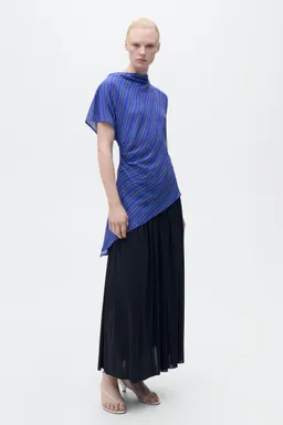 Blusa asimétrica rayas de Mango en Blusas para argentina
