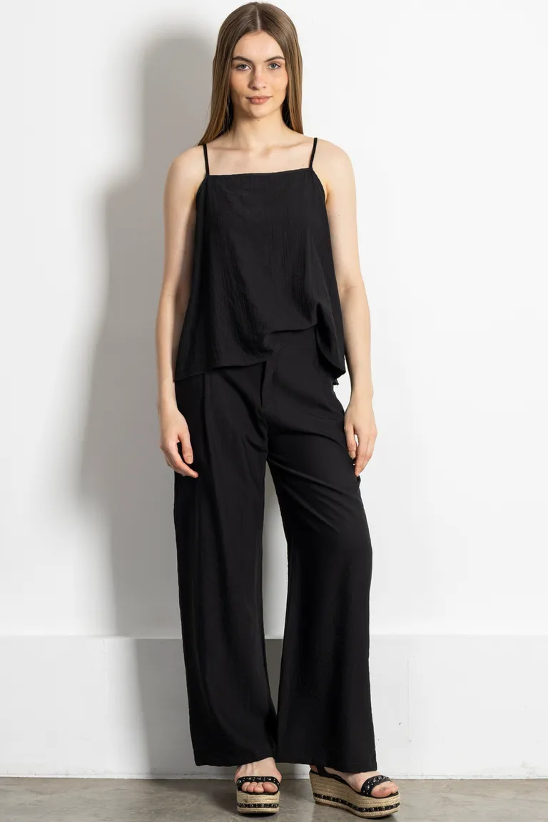 Blusa musculosa con breteles regulables y textura arrugada de Kill en Blusas para argentina