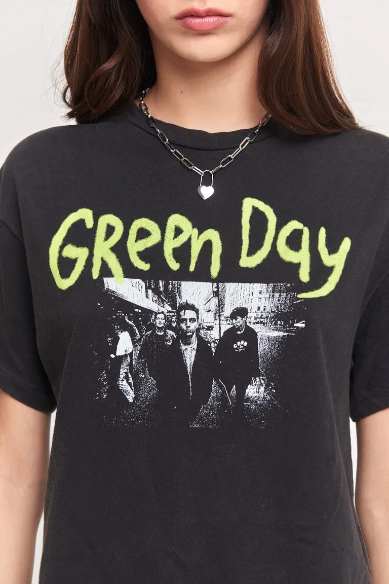 Remera de algodón con estampa de Green Day para mujer de 47 Street en Remeras para argentina