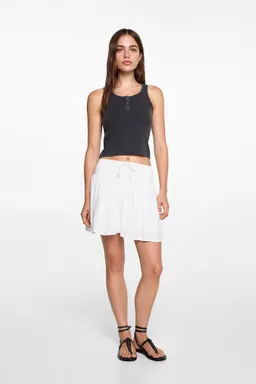 Top canalé algodón de Mango Teen en Tops para argentina
