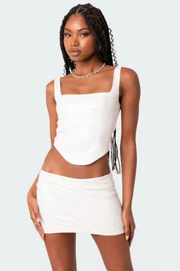 Corset vinilo amiyah de Edikted en Tops para argentina