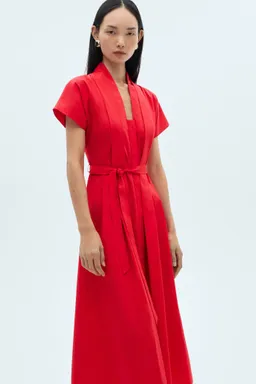 Vestido pliegues lazo de Mango en Vestidos para argentina