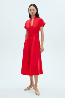 Vestido pliegues lazo de Mango en Vestidos para argentina