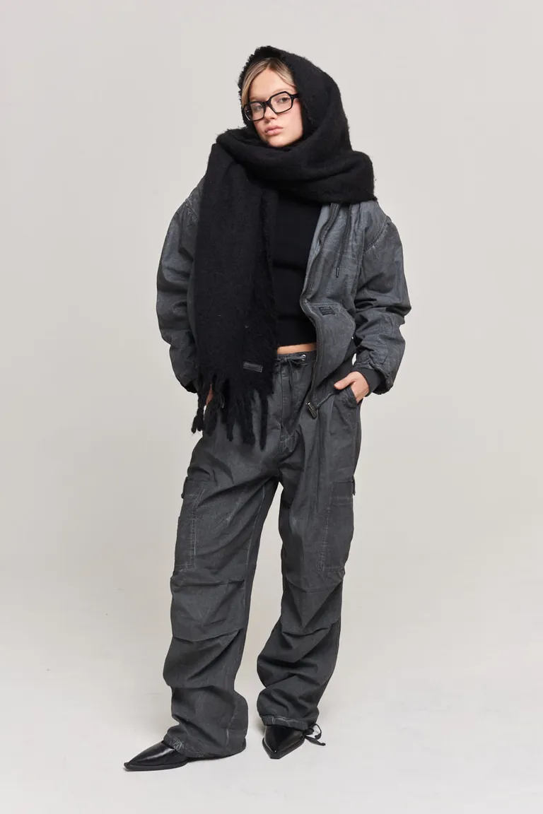 Pantalón cargo de gabardina lavada con bolsillos y cordón ajustable de 47 Street en Pantalones para argentina