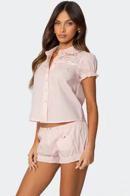 Camisa lona entallada de Edikted en Blusas para argentina