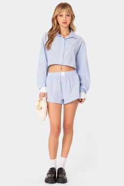 Camisa lea corta abotonada de Edikted en Camisas para argentina