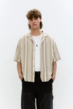Camisa rayas manga corta de Pull&Bear en Camisas para argentina