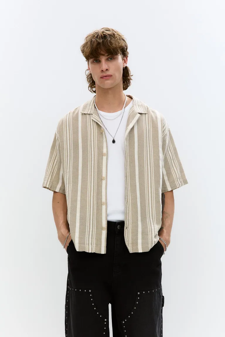 Camisa rayas manga corta de Pull&Bear en Camisas para argentina