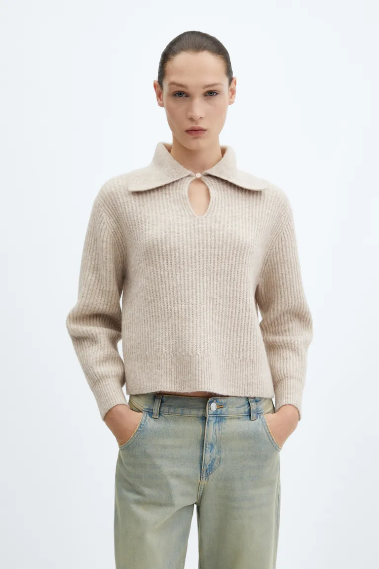 Sweater con solapa de Mango en Buzos y Sweaters para argentina