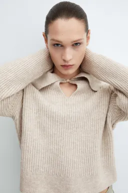 Sweater con solapa de Mango en Buzos y Sweaters para argentina