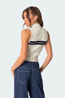 Top eliza acanalado cuello alto de Edikted en Tops para argentina