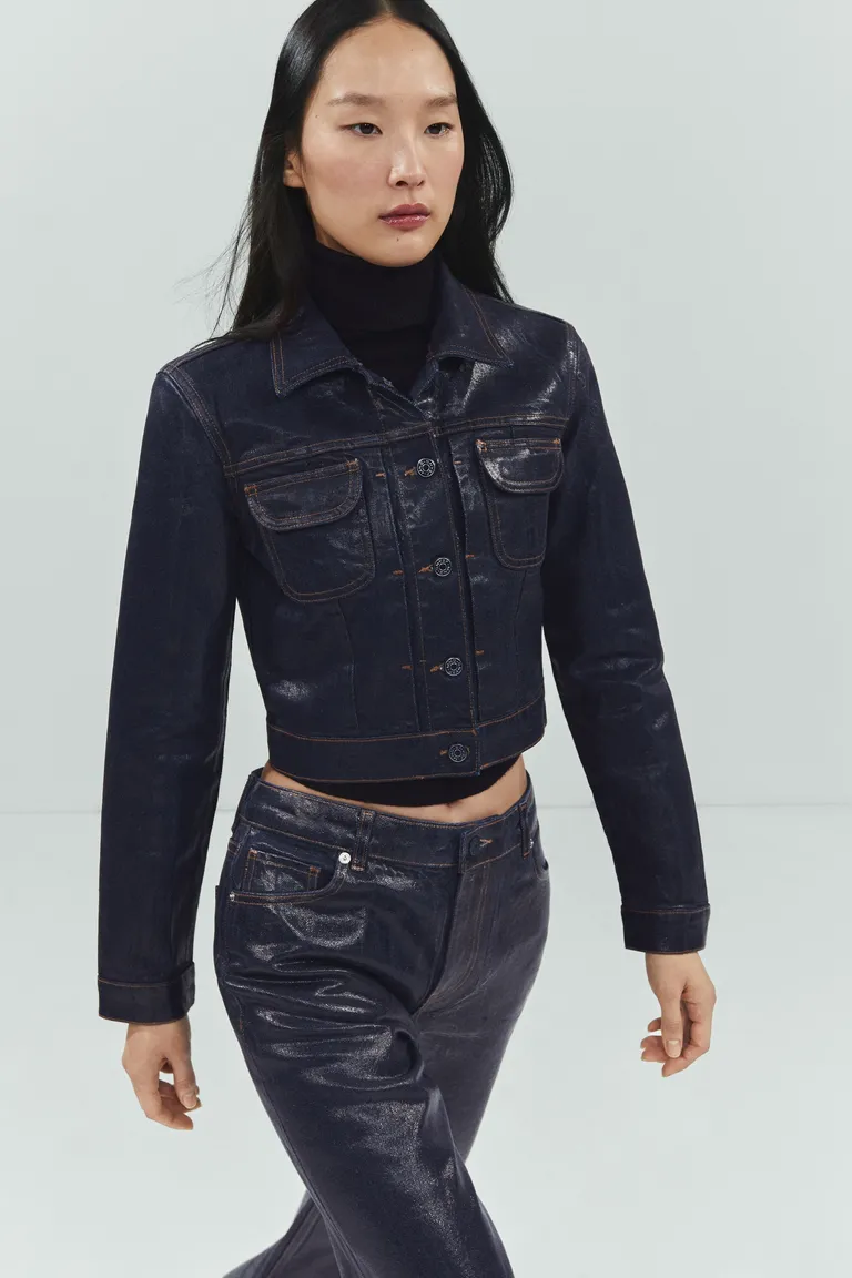 Cazadora denim estructurada foil de Mango en Chaquetas para argentina