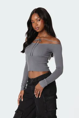 Top tejido jane con lazo de Edikted en Tops para argentina