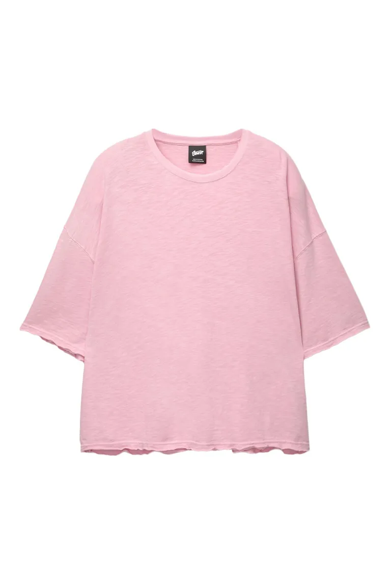 Camiseta boxy manga corta stwd de Pull&Bear en Remeras y Polos para argentina