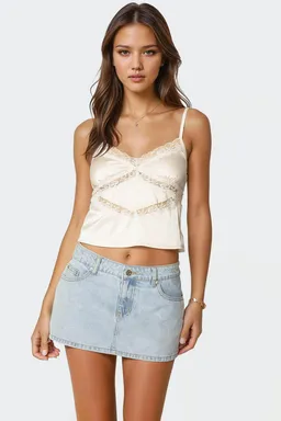 Musculosa tamar efecto satén de Edikted en Tops para argentina