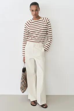 Sudadera rayas cuello redondo de Mango en Buzos y Sweaters para argentina