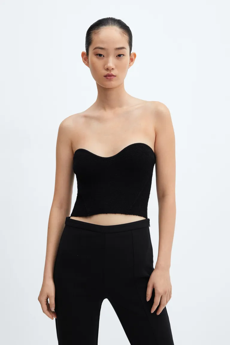 Top corsetero tweed de Mango en Tops para argentina