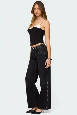 Corset contrastante peekaboo de Edikted en Tops para argentina