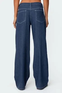 Jeans tiro bajo rayas de Edikted en Pantalones para argentina