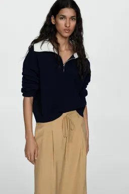Pantalón wideleg cintura elástica de Mango en Pantalones para argentina