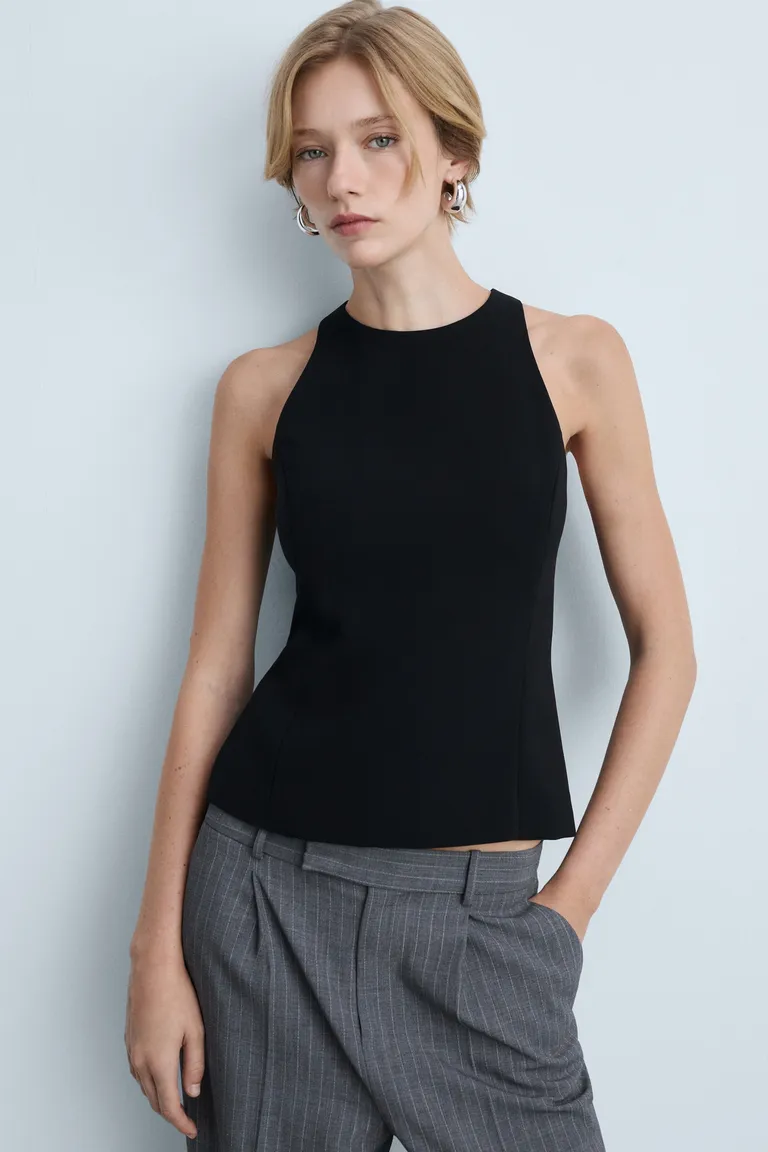 Top crop tirantes anchos de Mango en Tops para argentina