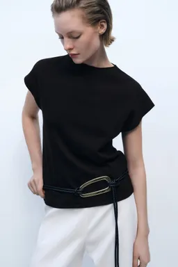Remera tejido fino sin mangas de Mango en Tops para argentina