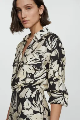 Vestido camisero estampado floral de Mango en Vestidos para argentina