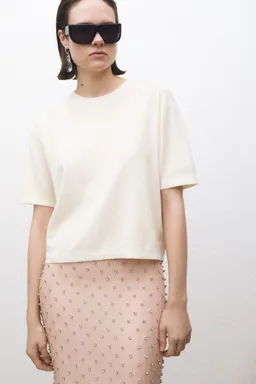 Jersey lana manga corta de Mango en Buzos y Sweaters para argentina