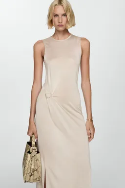Vestido punto con nudo de Mango en Vestidos para argentina