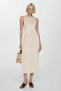 Vestido punto con nudo de Mango en Vestidos para argentina
