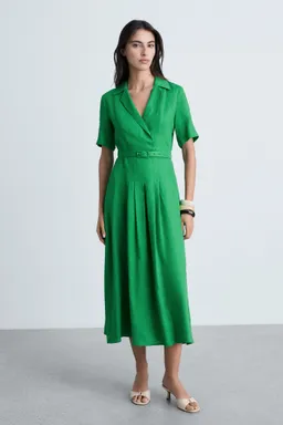 Vestido lino cinturón de Mango en Vestidos para argentina