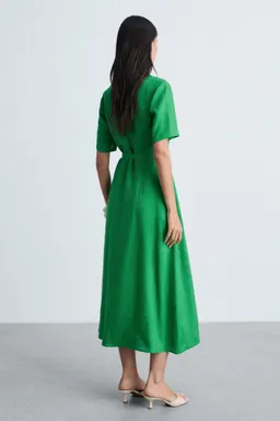 Vestido lino cinturón de Mango en Vestidos para argentina