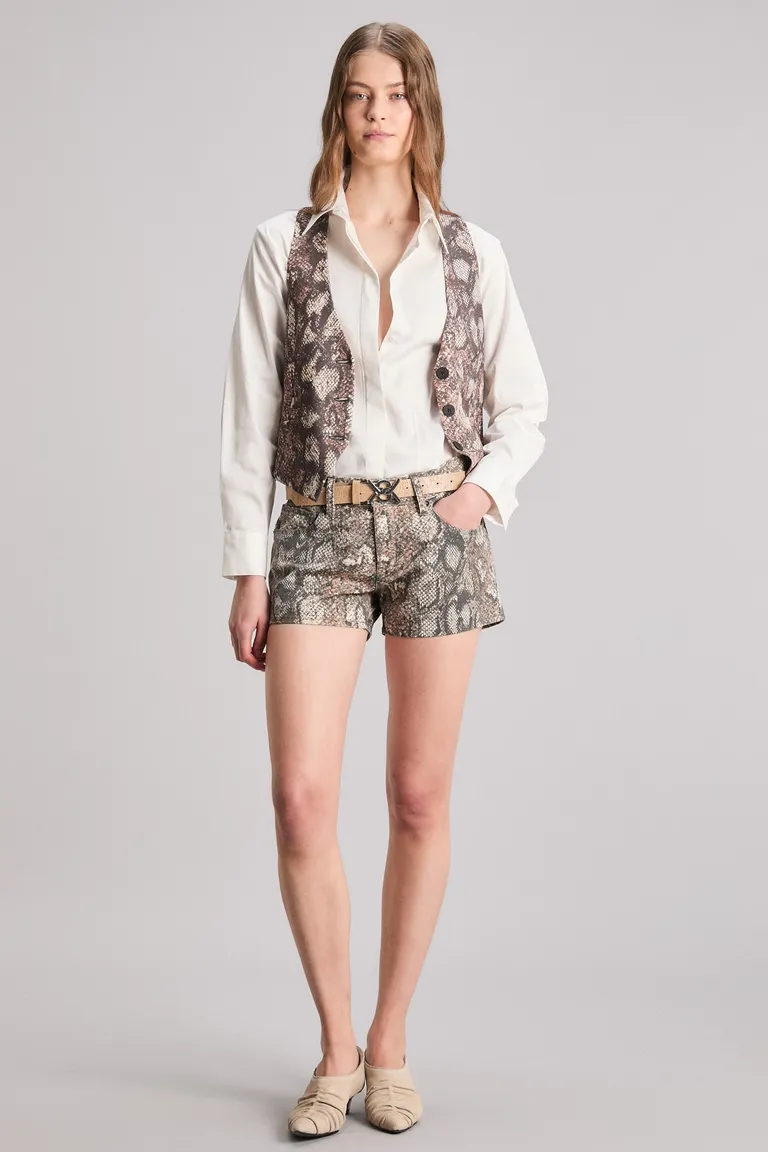 Shorts de corte regular con estampado exclusivo en tonos tierra de Kosiuko en Shorts para argentina