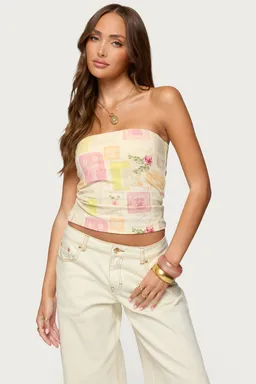 Top tubo estampado cicilla vintage de Edikted en Tops para argentina