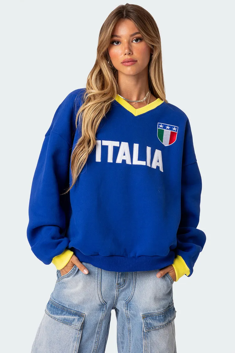 Buzo oversized italia de Edikted en Buzos y Sweaters para argentina