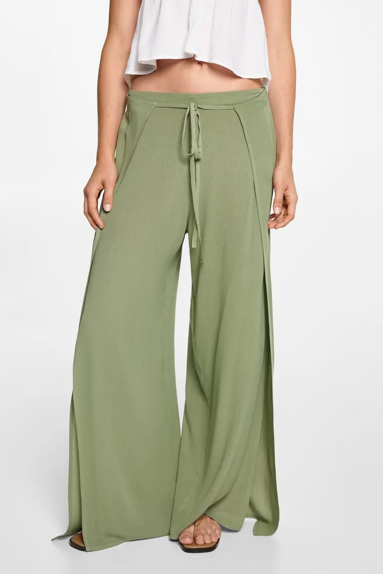 Pantalón palazzo con aberturas de Mango Teen en Pantalones para argentina