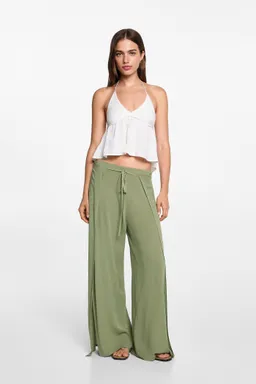 Pantalón palazzo con aberturas de Mango Teen en Pantalones para argentina