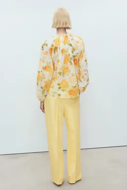 Blusa floral algodón de Mango en Blusas para argentina