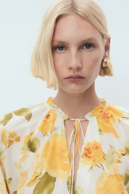 Blusa floral algodón de Mango en Blusas para argentina