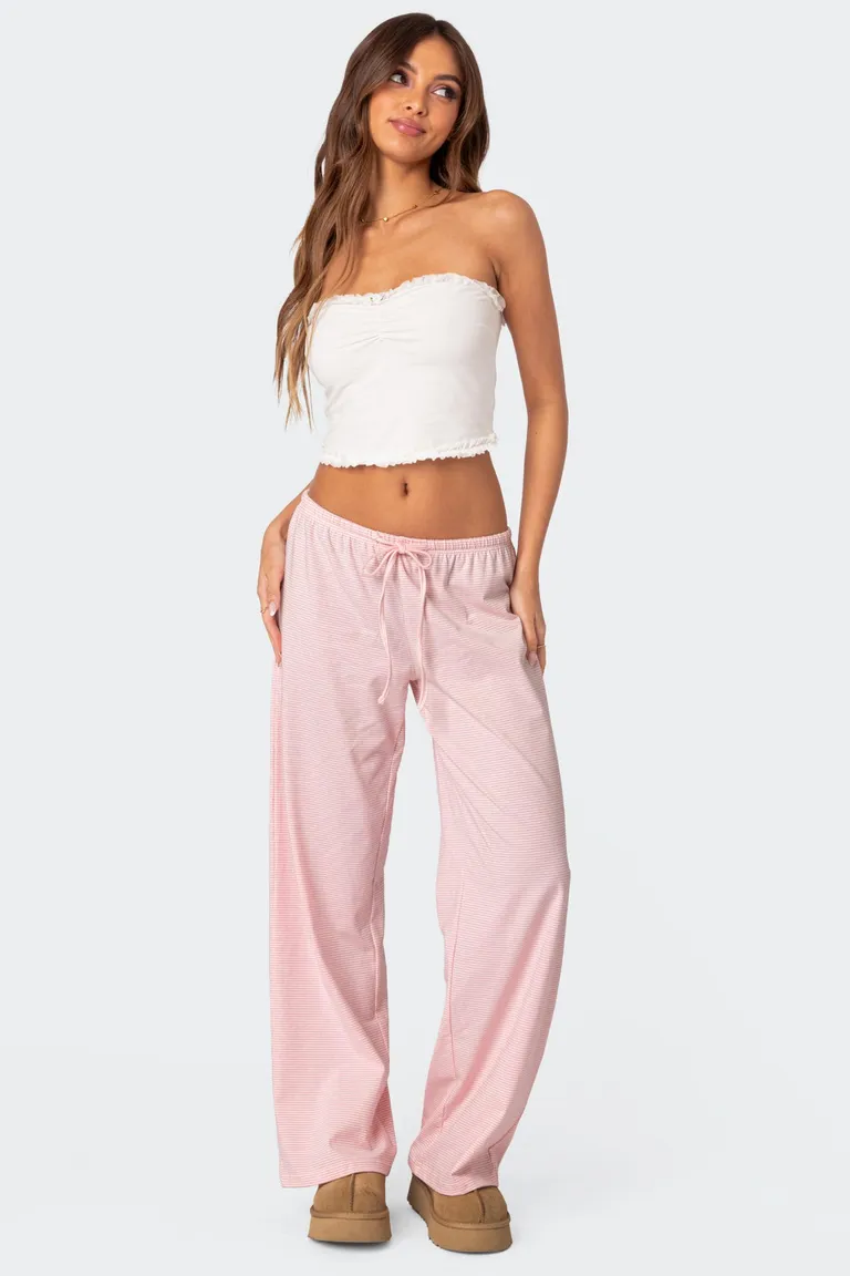 Pantalón holgado rayas olivia de Edikted en Pantalones para argentina