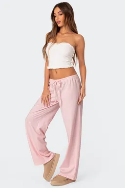 Pantalón holgado rayas olivia de Edikted en Pantalones para argentina