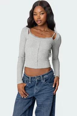 Top canalé capas josi de Edikted en Tops para argentina