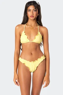 Top bikini triángulo borde volantes de Edikted en Swimwear y Beachwear para argentina
