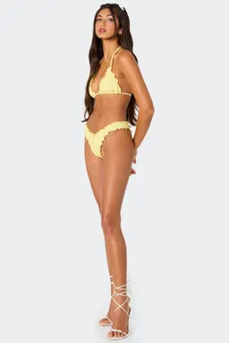 Top bikini triángulo borde volantes de Edikted en Swimwear y Beachwear para argentina