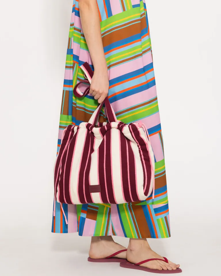 Set de playa con bolso de algodón y visera ajustable de Jazmin Chebar en Swimwear y Beachwear para argentina