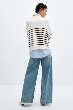 Sweater rayas con cremallera de Mango en Buzos y Sweaters para argentina