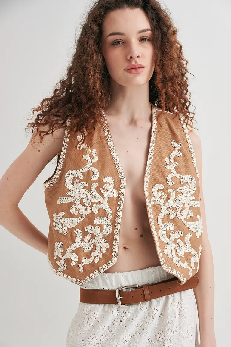 Chaleco Saida con estampado floral para mujer de Sweet en Chalecos para argentina