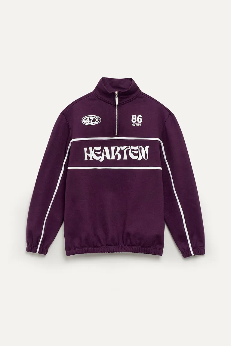 Buzo de frisa de manga larga con detalles a contraste y estampado de 47 Street en Buzos y Sweaters para argentina